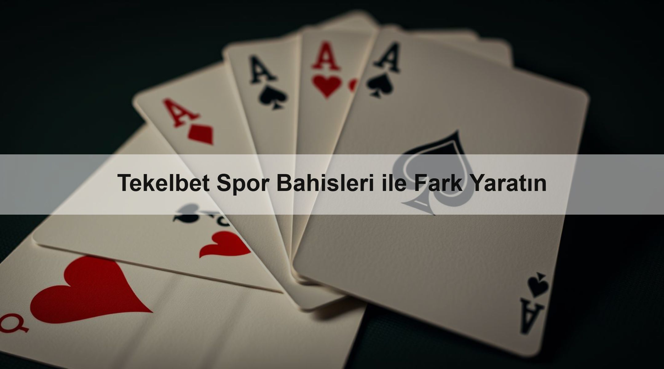 Tekelbet Spor Bahisleri ile Fark Yaratın